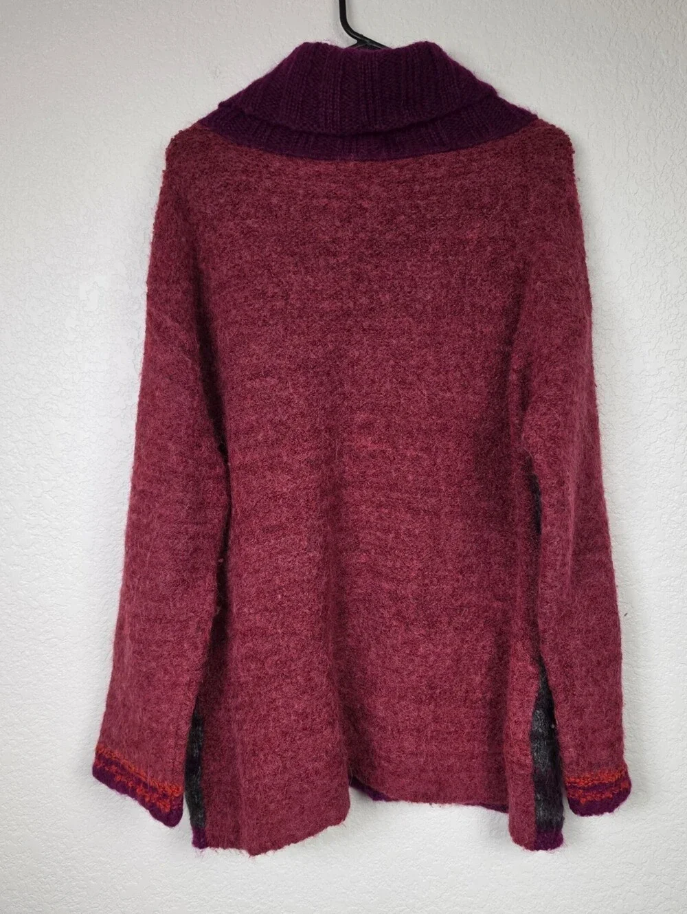 Free People $228 Alpaca Small Red Long Sleeve Sweater